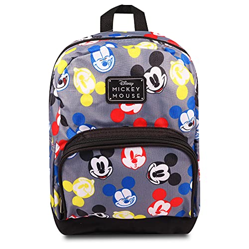 Fast Forward New York Disney Mickey Mouse Mini Backpack for Women -- Canvas Disney Mickey Backpack Purse Shoulder Bag for Adults, Teens