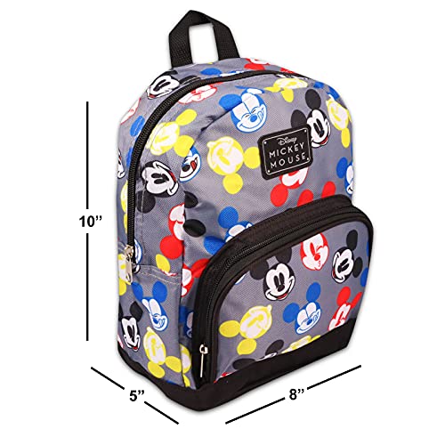 Fast Forward New York Disney Mickey Mouse Mini Backpack for Women -- Canvas Disney Mickey Backpack Purse Shoulder Bag for Adults, Teens