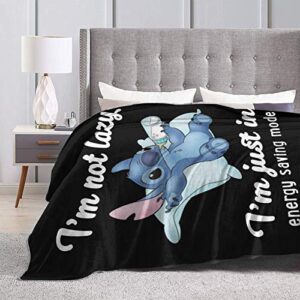 Anime Cartoon Blanket,Christmas Super Soft Flannel Throw Blanket Warm Comfortable Blanket Gifts for Kids Adults All Season 50*40