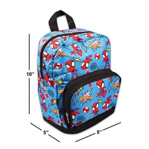 Fast Forward New York Marvel Spiderman Mini Backpack for Women -- Canvas Purse Shoulder Bag Adults, Teens