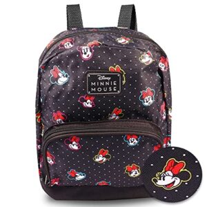 fast forward new york disney minnie mouse mini backpack for women — canvas purse shoulder bag adults, teens
