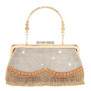 chic diary rhinestones crystal clutch purse for women top handle evening bag for party prom crossbody purse shoulder handbag