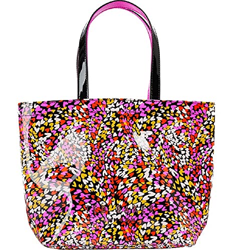 Ted Baker Women's Ballcon Multi Color Heart Print Tote Handbag PVC