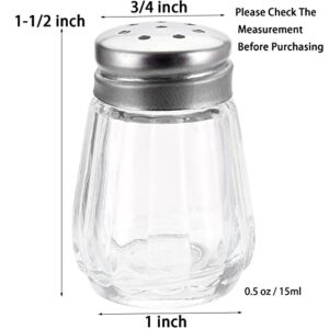 TOPZEA Set of 30 Salt and Pepper Shakers, 0.5 Oz Mini Clear Salt and Pepper Holders Spice Shaker Glass Kitchenware for Home, Wedding, Car Camping, RV, Beach Vacation