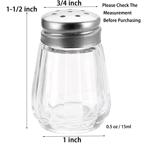 TOPZEA Set of 30 Salt and Pepper Shakers, 0.5 Oz Mini Clear Salt and Pepper Holders Spice Shaker Glass Kitchenware for Home, Wedding, Car Camping, RV, Beach Vacation