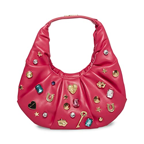 Betsey Johnson womens Betsey Johnson Soft Volume Small Hobo, Pink, One Size US