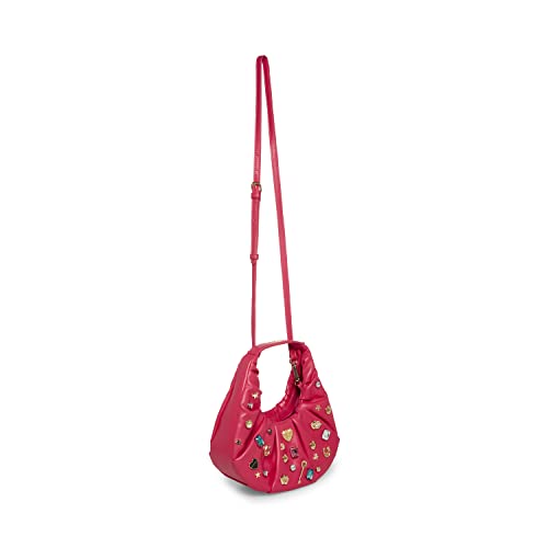 Betsey Johnson womens Betsey Johnson Soft Volume Small Hobo, Pink, One Size US