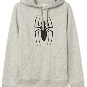 Amazon Essentials Disney Star Wars Men's Fleece Pullover Hoodie Sweatshirts, Marvel Spider-Man, Medium