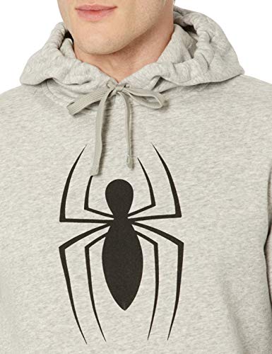 Amazon Essentials Disney Star Wars Men's Fleece Pullover Hoodie Sweatshirts, Marvel Spider-Man, Medium