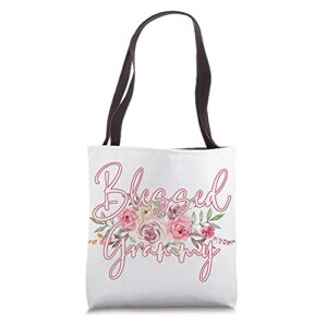 blessed grammy tote bag