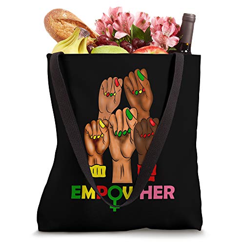 Black Woman Nails African American Black History Month Tote Bag