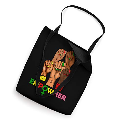 Black Woman Nails African American Black History Month Tote Bag