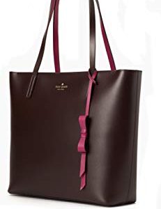 Kate Spade Lawton Way Rose Tote Chocolate Cherry