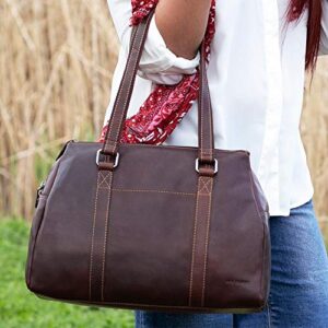 Voyager Satchel Bag #7815 (Brown)