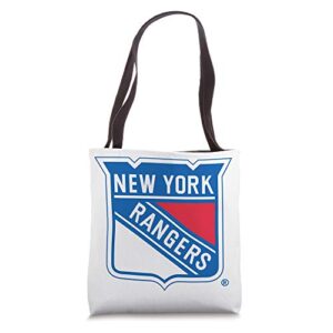 nhl new york rangers team logo beach tote bag