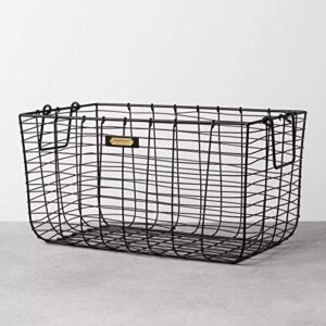 hearth & hand with magnolia wire storage basket black large