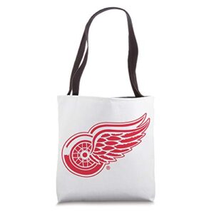 nhl detroit red wings team logo beach tote bag