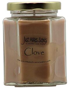 clove scented candle | warm and spicy ground cloves | hand poured in the usa by just makes scents