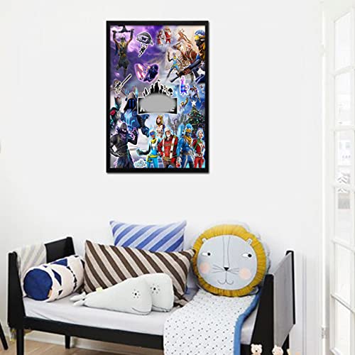 Battle Royale Video Game Themed Bedroom Wall Decor Art Prints and Posters Gaming Posters for Teen Boys Room Decoration,Boys Gifts and Birthday Party Supplies Set - Unframed Version 16" x 24"inch Canvas Pictures Poster for Kids Room(16x24inch,Blue)