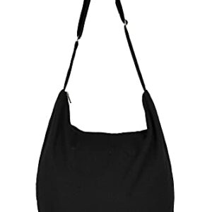 Your Cozy Sling Purse Hippie Bags For Women Crossbody Bag Thai Top Handmade Shoulder Bag with Adjustable Strap Black