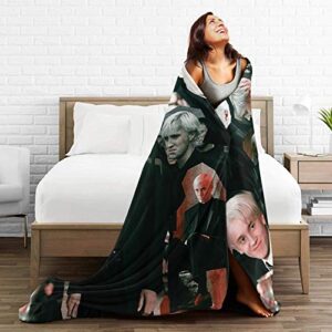 AFOK Ultra Soft Flannel Fleece Blanket Draco-Malfoy Stylish Bedroom Living Room Sofa Warm Blanket 60x50in