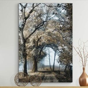 Renditions Gallery Canvas Nature Wall Art Modern Paintings & Prints Decor Romantic Secretive Forest Path Glam Artwork Wall Hanging for Bedroom Living Room Office Kitchen - 24"x36" LT06