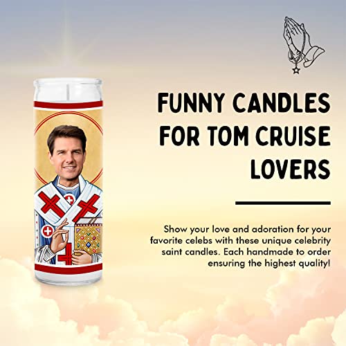 Cruise Celebrity Prayer Candle - Funny Saint Candle - 8 inch Glass Prayer Votive - 100% Handmade in USA - Funny Celebrity Novelty Gift