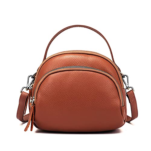 Genuine Leather Crossbody Satchel Bag for Women Small Top Handle Purse and handbag Ladies Small Shoulder Bag Cell Phone Purse