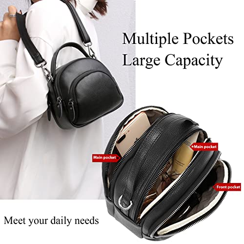 Genuine Leather Crossbody Satchel Bag for Women Small Top Handle Purse and handbag Ladies Small Shoulder Bag Cell Phone Purse