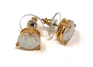 kate spade new york stud earrings glitter opal