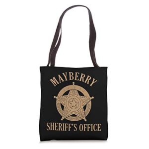 mayberry sheriff’s office | classic tv tote bag