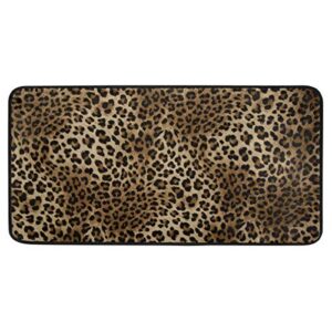 sexy leopard print kitchen rug floor comfort mats bath rugs entryway welcome non slip area rug for bedroom living room doormats home decor 39″ x 20″