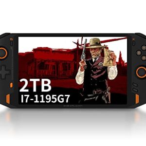 OneXPlayer 1S [11th Core Tiger Lake I7-1195G7-2TB] 8.4 Inches Handheld PC Video Game Console One X Player Portable Win 10 OS Laptop 2560x1600 Mini Pocket Tablet PC 16GB RAM (2TB NVMe SSD)