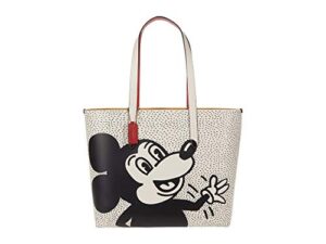 coach coach x mickey keith haring mickey coach highline tote chalk one size