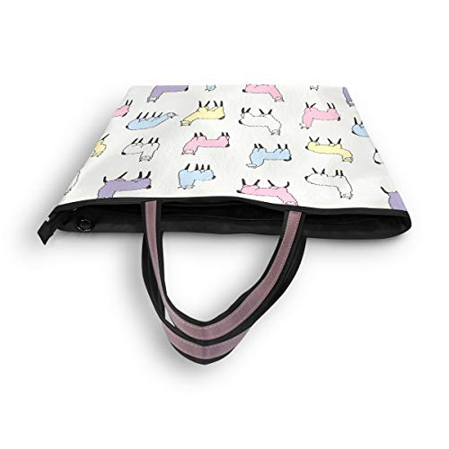 AUUXVA Cute Llama Animal Pattern Handbags for Women Tote Bag Top Handle Shoulder Bag Satchel Purse