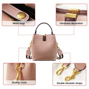 Cowhide Handbags for Women Small Leather Hobo Bucket Tote Purse Shoulder Cross body Bag