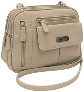multisac zippy solid color crossbody handbag one size tan