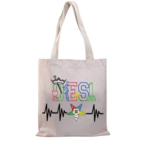 BDPWSS Tote Bag For Sistar Sorority Sisterhood Gift Freemason Lodge Gift (ES heartbeat TG)