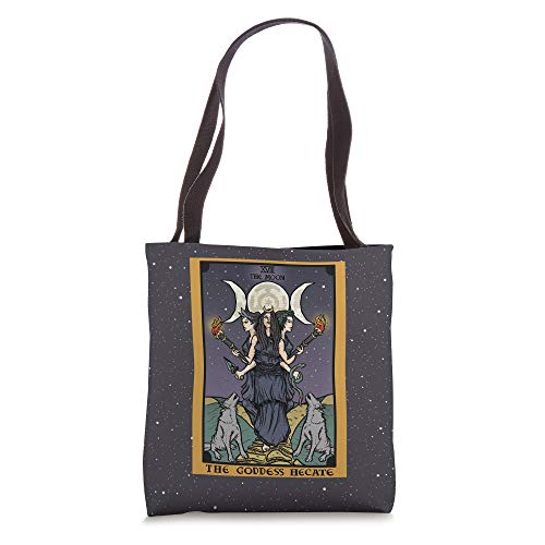 The Goddess Hecate Tarot Card Triple Moon Wiccan Pagan Witch Tote Bag