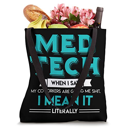 Med Tech Funny Medical Technician Gag Gift Lab Graduation Tote Bag