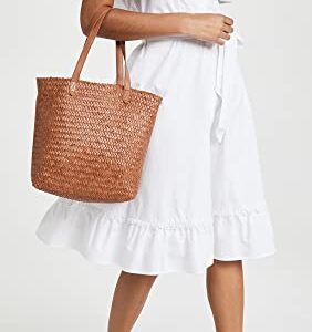 Madewell The Medium Transport Tote: Woven Leather Edition Burnished Caramel One Size