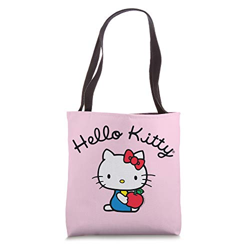 Hello Kitty Apple Script Logo Tote Bag