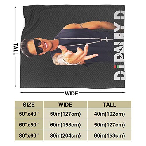 Dj Pauly D Super Soft Blankets Anti-Pilling Flannel Throw Blanket for Home Bedding Living Room 60" x50