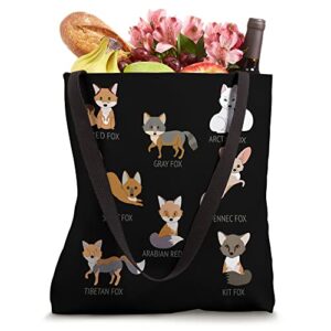 Gray Fox Kit Fox Tibetan Fox Arctic Fox Swift Fox Tote Bag