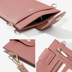 Womens Crossbody Cellphone Bag Small Shoulder Purse Card Holder Wallet Pouch