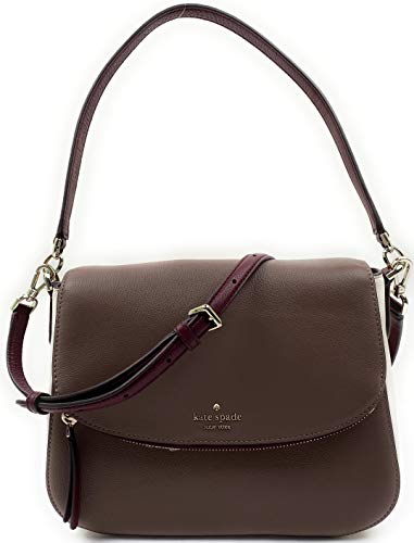 Kate Spade New York Jackson Soft Pebbled Leather Medium Flap Shoulder bag (Neutral Multi)