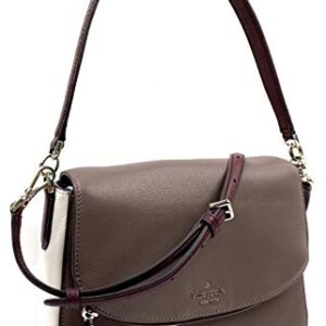 Kate Spade New York Jackson Soft Pebbled Leather Medium Flap Shoulder bag (Neutral Multi)