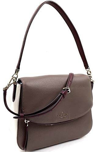 Kate Spade New York Jackson Soft Pebbled Leather Medium Flap Shoulder bag (Neutral Multi)