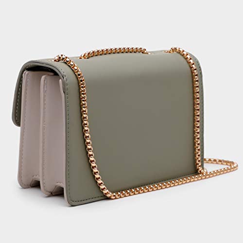 Crossbody Bags for Women Leather Cross Body Purses Cute Color-Block Designer Handbags Shoulder Bag Medium Size Green