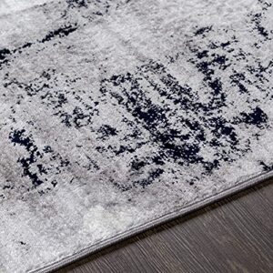 Artistic Weavers Houda Modern Abstract Area Rug, 5'3" x 7'3", Silver/Charcoal